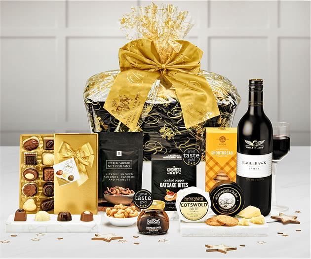 Audley Hamper With Red Wine